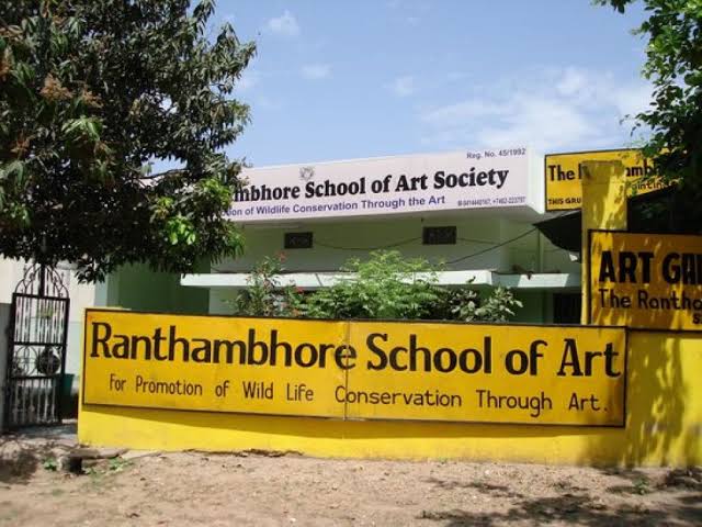 Artwork at the Ranthambore School of Art Society