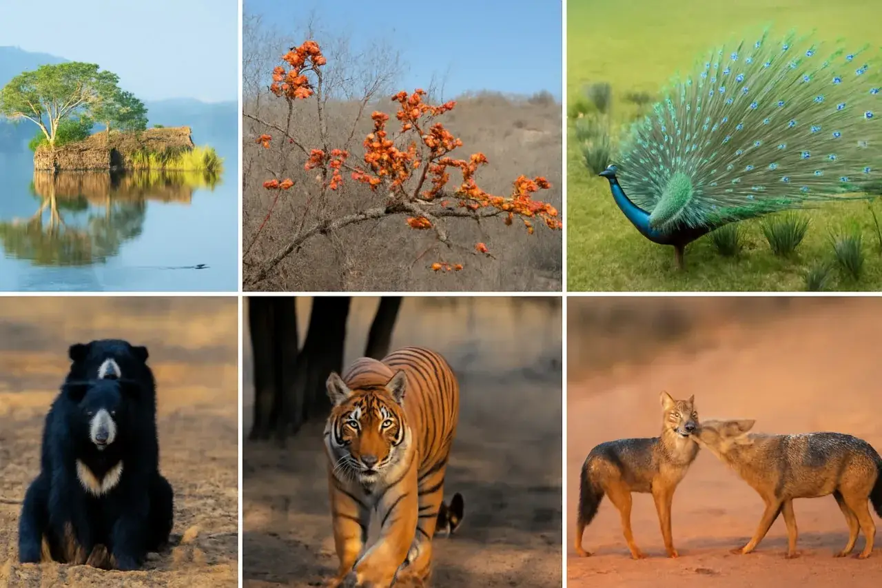 Colourful birdlife in Ranthambore National Park